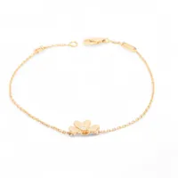 ヴァンクリーフ&アーペル フリヴォル ミニ ダイヤ ブレスレット 750(YG) 2.2g ARP0J200