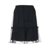 グッチ シルク スカート 40 レディース ブラック 729249 チュール 品質