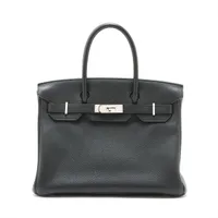 エルメス バーキン30 ルトゥルネ トゴ ブラック シルバー金具 A:2017年