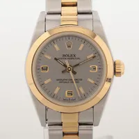ロレックス オイスターパーペチュアル 76183 SS×YG SS×YG AT グレー文字盤 あまりごま2