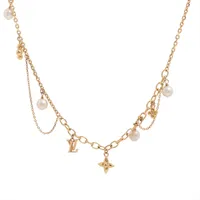 ヴィトン M02642 ネックレス ブルーミング パール OB0225 ネックレス