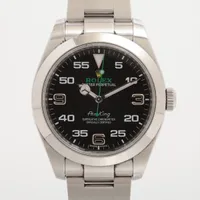 ロレックス エアキング 116900 SS SS AT ブラック文字盤