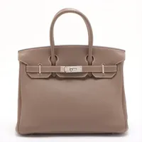 エルメス バーキン30 ルトゥルネ トゴ エトゥープ シルバー金具 □L:2008年