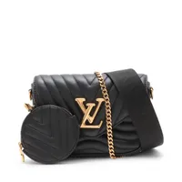 ヴィトン LVロゴ ミュルティポシェット M56461 ブラック RFID反応あり