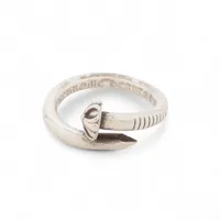 Chrome Hearts nail cross ball Ring 925 7.9g 19.5 | eBay