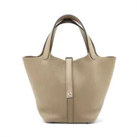 エルメス ピコタンロック18 PM トリヨンクレマンス ベージュマルファ シルバー金具 B:2023年