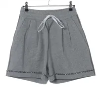 ALOUND グレー ショートパンツ M ミュウミュウ 21年 コットン ショートパンツ XS レディース グレー