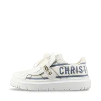 クリスチャンディオール DIOR-ID レザー×ファブリック スニーカー 38