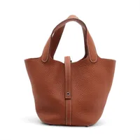 エルメス ピコタンロック18 PM トリヨンクレマンス ゴールド シルバー金具 □N:2010年