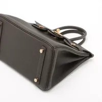 美品 ショルダーバッグ ルトゥルネ ブラック ゴールド金具 トゴ エルメス バーキン25 ルトゥルネ トゴ ベブラン ゴールド金具 G:2026年
