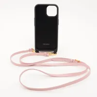 プラダ サフィアーノ トライアングル 1ZH180 レザー iPhoneケース