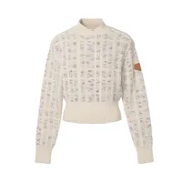 エルメス 25AW ウール ハイネックニット 36 レディース ベージュ