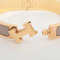 エルメス クリックHファン ブレスレット GP ゴールド×マロングラッセ