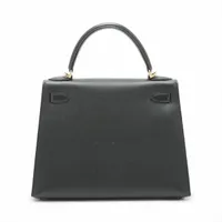 エルメス ケリー28 セリエ ヴォーエプソン ブラック ゴールド金具 □K
