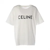 セリーヌ コットン Tシャツ XL メンズ ホワイト 2X50C671Q スタッズ