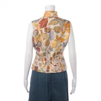 美品 エルメス HERMES ベスト マルジェラ期 ジレ 総柄 シルク トップス レディース フランス製 38(M相当) マルチカラー HERMES - 美品 エルメス HERMES ベスト マルジェラ期 ジレ 総柄 シルク