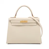 エルメス ケリー28 セリエ ヴォーエプソン クレ ゴールド金具 Y:2020年