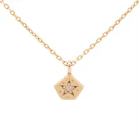 スタージュエリー バタフライ ハイ ダイヤ ネックレス K10(YG) 0.9g
