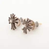 Chrome Hearts Stud CH Cross Piercing jewelry (for both ears) 925