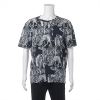 Louis Vuitton 17SS Cotton T-shirt XXL Men's Navy Blue RM171M The