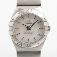dema49　正規品　オメガ　コンステレーション　ホワイトシェル 新品)OMEGA オメガ コンステレーション ブラッシュ ホワイトシェル