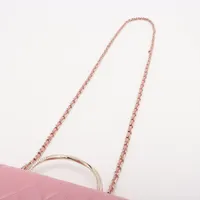 シャネル　ピンク　マトラッセ　三つ折り長財布　ラムスキン　チェーンショルダー CHANEL（シャネル） 長財布 ロングジップ ラウンドウォレット AP1590