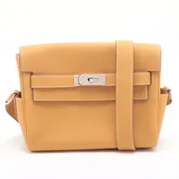 Hermès Kelly Messenger PM Togo Natural sable Silver Metal Fittings