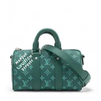 ヴィトン モノグラム ヘリテージ キーポル バンドリエール25 M12684 グリーン RFID反応あり