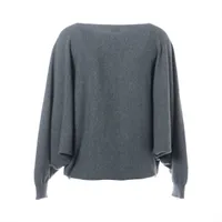 エルメス カシミヤ ニット 36 レディース グレー ドルマンスリーブ