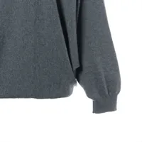 エルメス カシミヤ ニット 36 レディース グレー ドルマンスリーブ