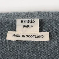 エルメス カシミヤ ニット 36 レディース グレー ドルマンスリーブ
