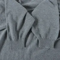 エルメス カシミヤ ニット 36 レディース グレー ドルマンスリーブ