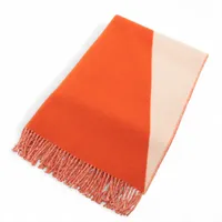 エルメス ロカバール マフラー ウール ネイビー A4108821｜中古