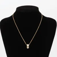 ディオール DIOR NIGHT CODE ネックレス GP×ラインストーン ゴールド