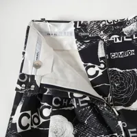 CHANEL 花柄ショートパンツ 34 シャネル カメリア 20年 コットン×シルク ショートパンツ 34