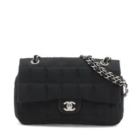 シャネル CHANEL ナイロンチョコバー Wチェーンショルダーバッグ 黒 楽天市場】【バッグ】CHANEL シャネル チョコバー ナイロン チェーン