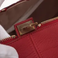 エルメス ヴィクトリア45 トワルアッシュ×ブッフル ルージュヴィフ
