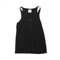 【売り尽くし】CHANEL シャネル タンクトップ ココマーク ノースリーブ アパレル 服 トップス チェック 42 ブラック 黒 ホワイト 白 ナイロン  スパンデックス   レディース 夏 美品 2008年【中古品】 シャネル(CHANEL)シャネル ココマーク タンクトップ 衣料品 トップス