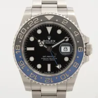 ロレックス GMTマスターⅡ 126710BLNR SS SS AT ブラック文字盤 オイスターブレスレット