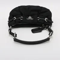 Prada Tessuto Nylon & Leather Shoulder bag Black | eBay