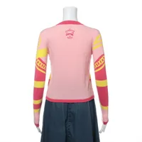 エルメス カシミヤ ニット 36 レディース ピンク×イエロー 2H2664D2