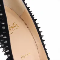 クリスチャンルブタン スパイクスタッズ スエード パンプス 36.5
