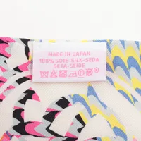 エルメス ツイリー MARBLE マーブル スカーフ シルク ホワイト×ピンク