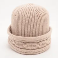 【美品❣】エルメス シェーヌダンクル ニット帽 　ニットキャップ　カシミヤ HERMES（エルメス） ニットキャップ ヘヴン シャルボンxフランネル