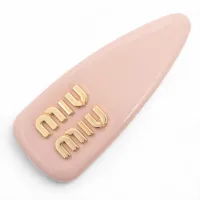 ミュウミュウ ロゴ ヘアピン GP シルバー A3317691｜中古ブランド品