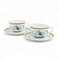 エルメス トゥカン ティーカップ 陶器 グリーン 6客セット A3039236