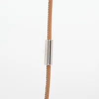 エルメス Hエキップ ネックレス バッファローホーン ベージュ A4435535