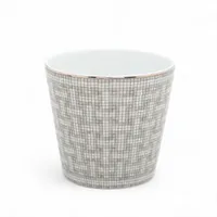 エルメス ラリー24 小皿 陶器 グレー 2枚セット 底印クラウン バッグ