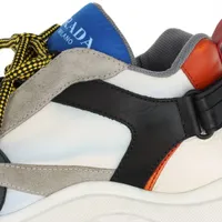 プラダ ペガサス 19年 レザー×ファブリック スニーカー 9 メンズ