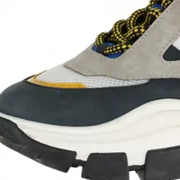 プラダ ペガサス 19年 レザー×ファブリック スニーカー 9 メンズ